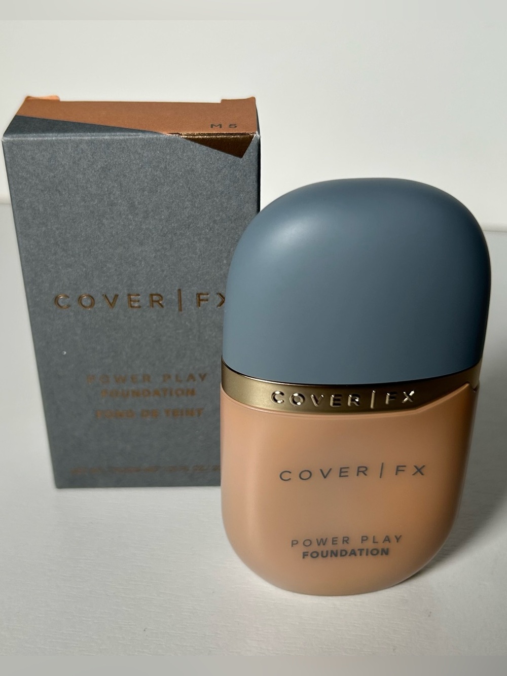 Cover FX Power Play Foundation M5 Medium Beige Full Coverage Matte NEW Box